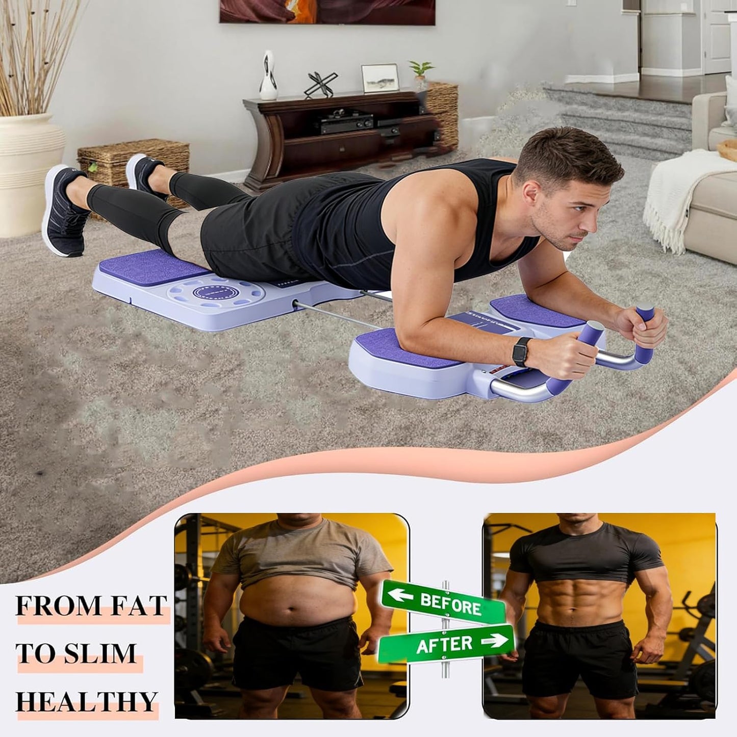5 in 1 Pilates Board Portable Home Gym Kit