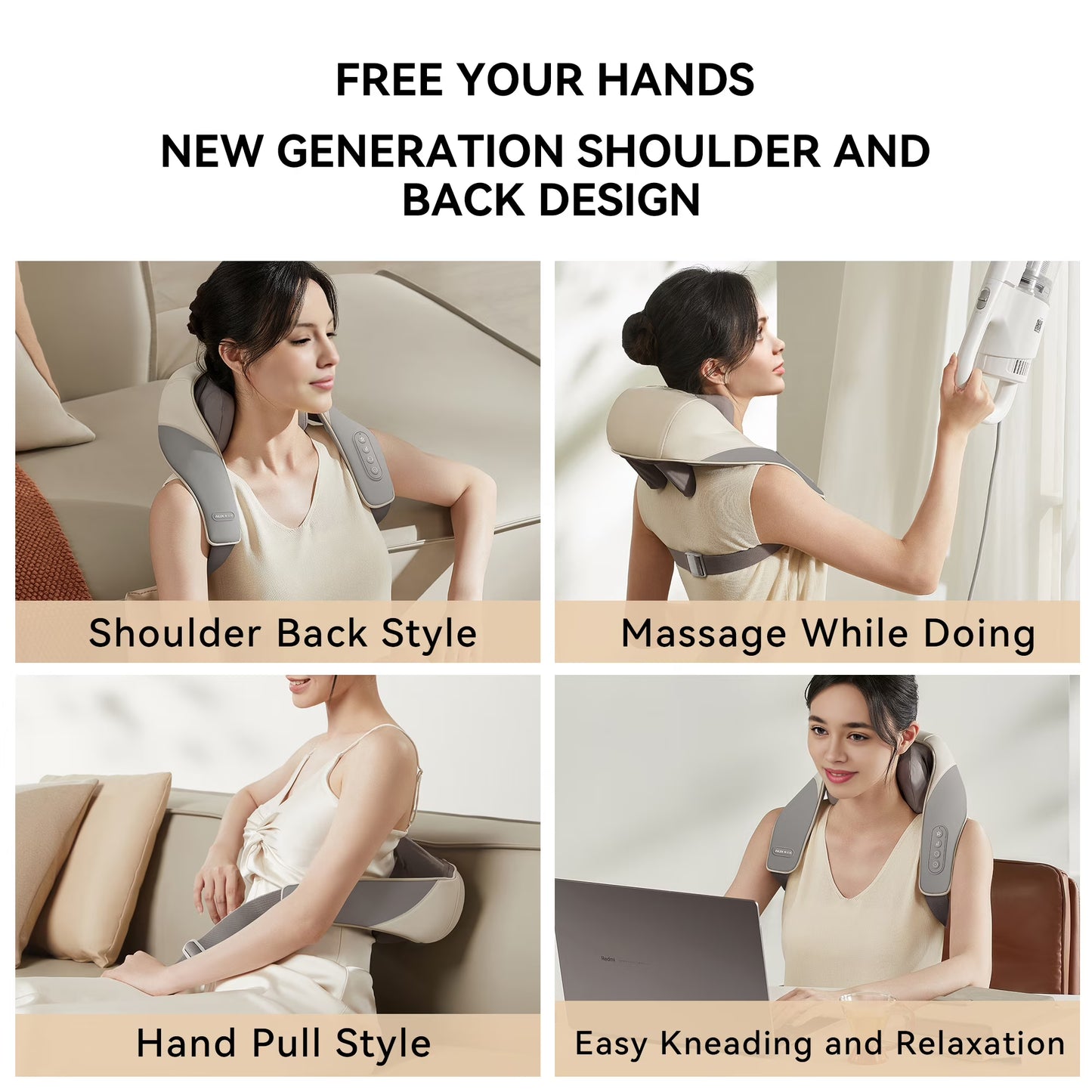 Shiatsu Back Shoulder and Neck Massager with Heat