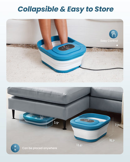 Comfier Foot Spa Bath Massager with Heat Collapsible