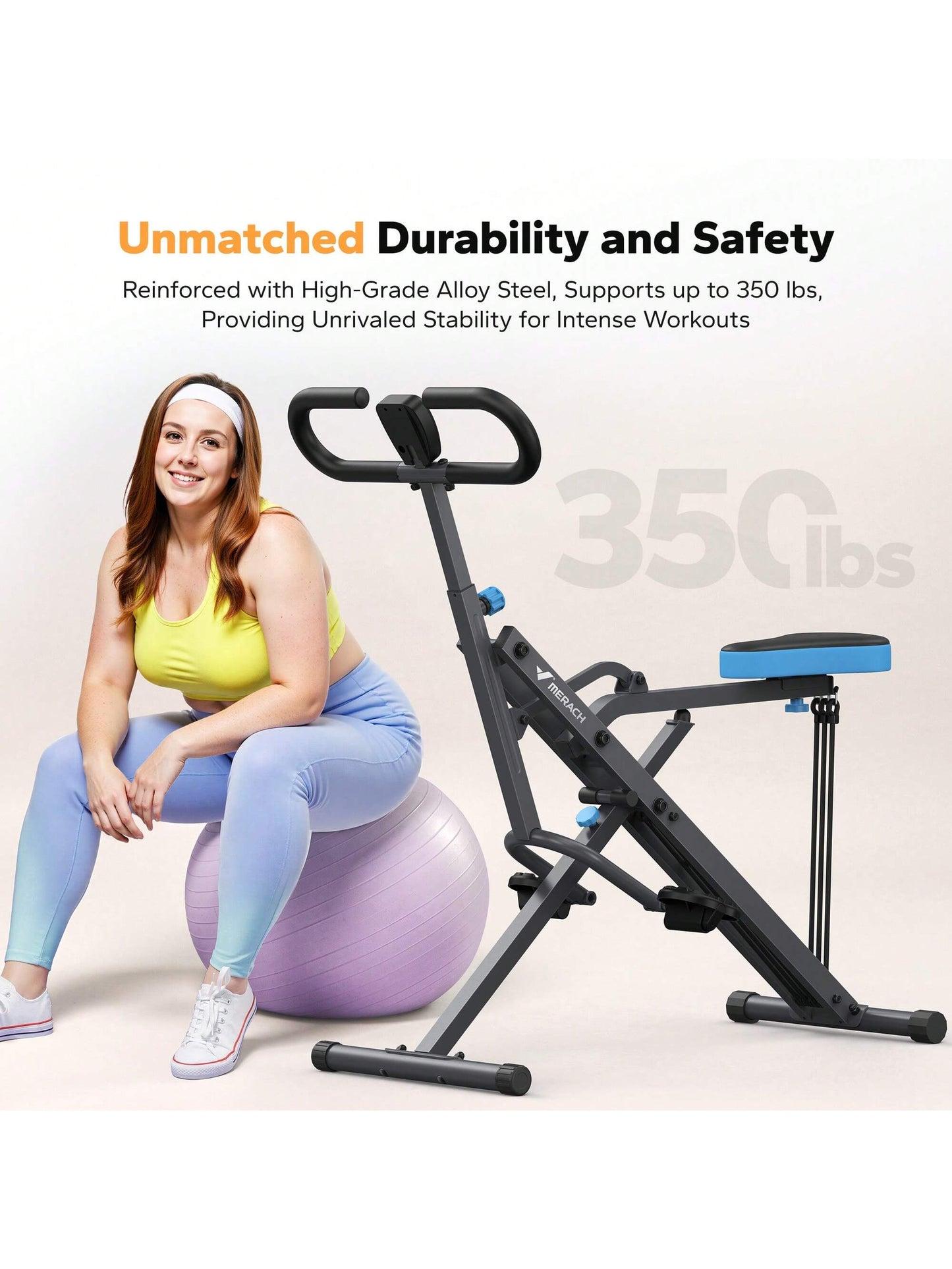 MERACH Squat Machine Foldable Home Workout Equipment