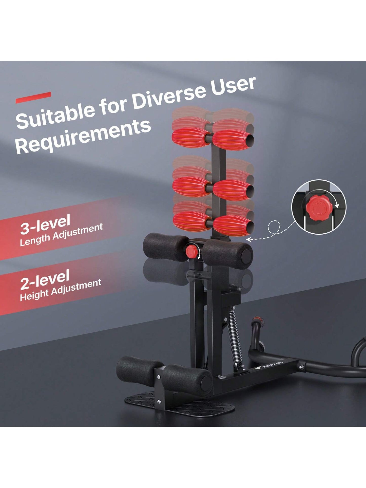 MERACH Deep Squat Machine Adjustable Home Gym