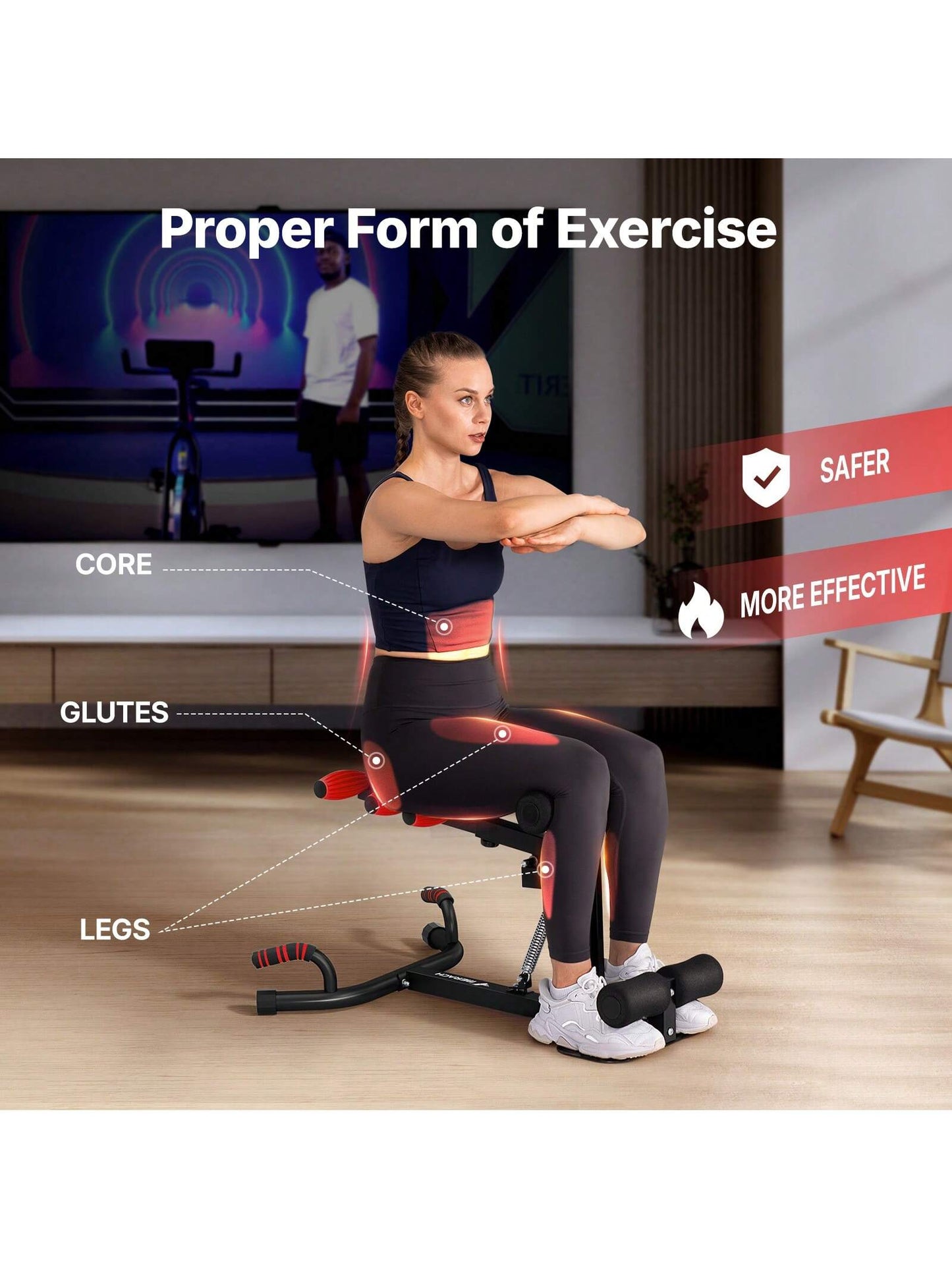 MERACH Deep Squat Machine Adjustable Home Gym