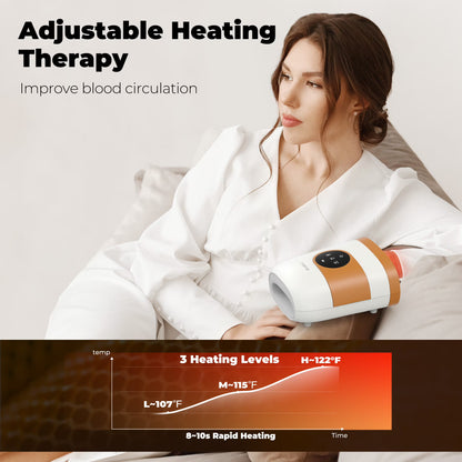 CINCOM Rechargeable Hand Massager with Heat