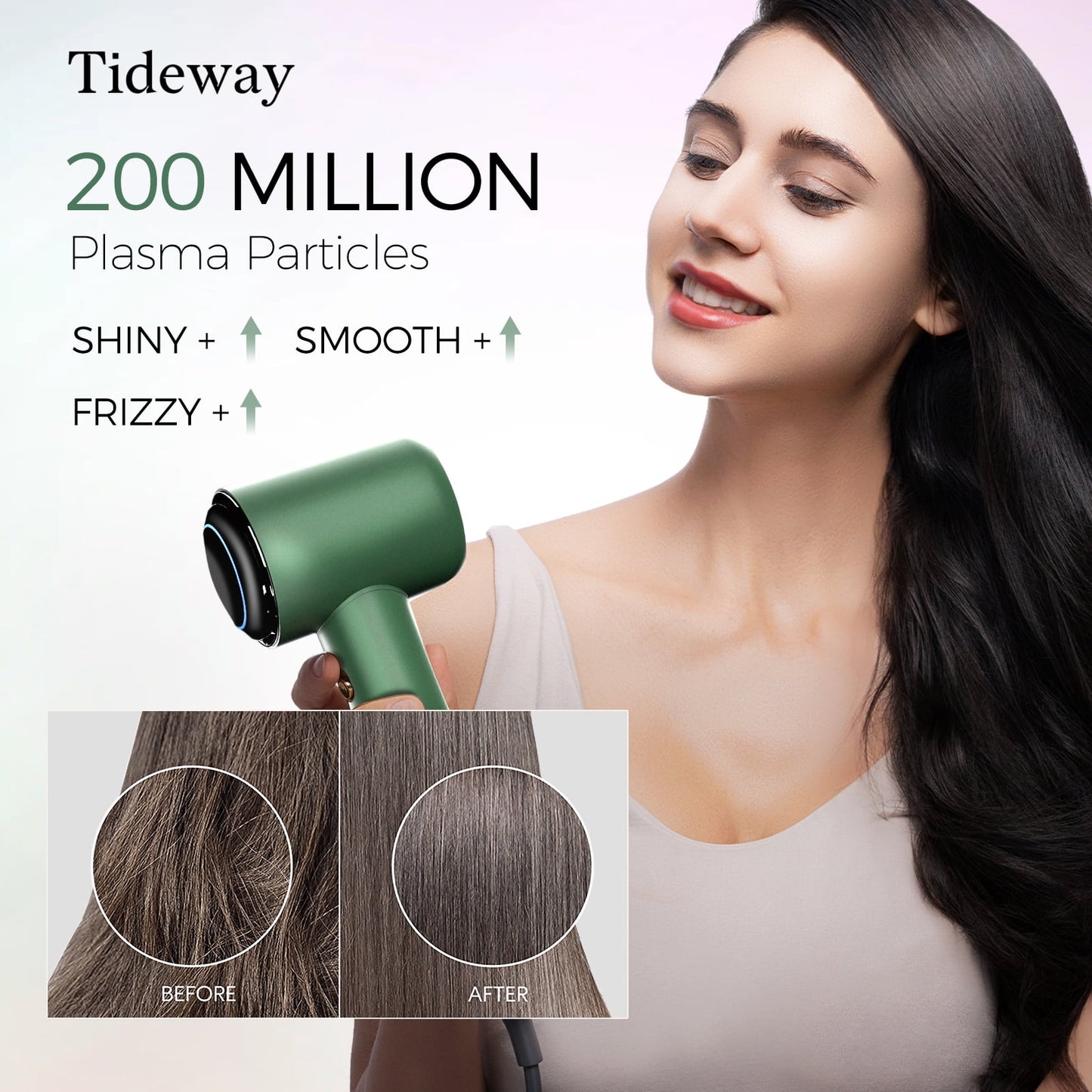 Tideway H11 Hair Dryer with Diffuser Black