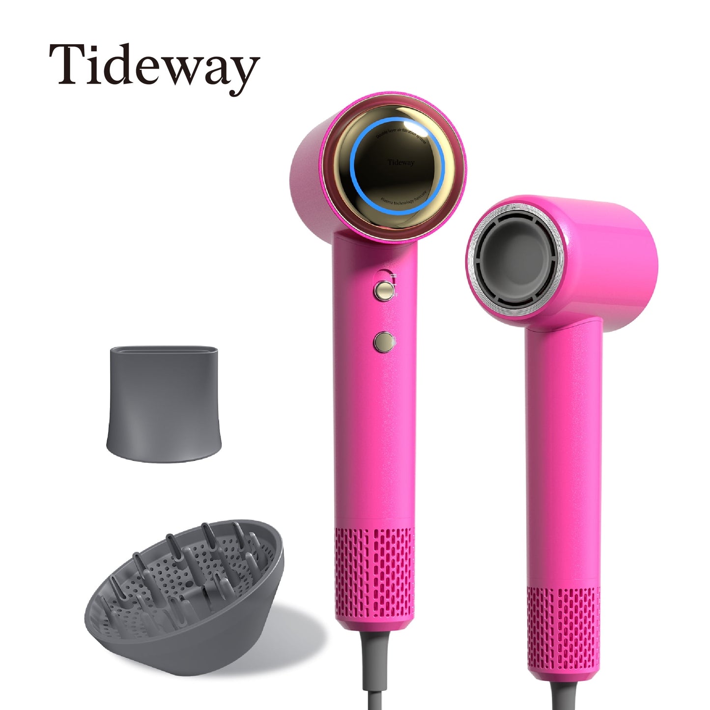 Tideway H11 Hair Dryer with Diffuser Black