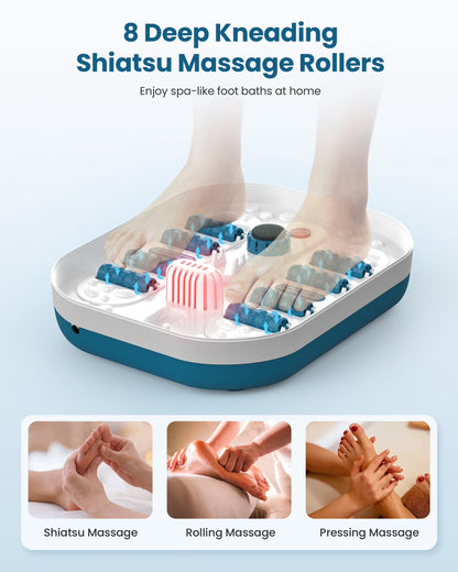 Comfier Foot Spa Bath Massager with Heat Collapsible