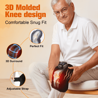 Comfytemp Cordless Knee Massager with Heat Vibration