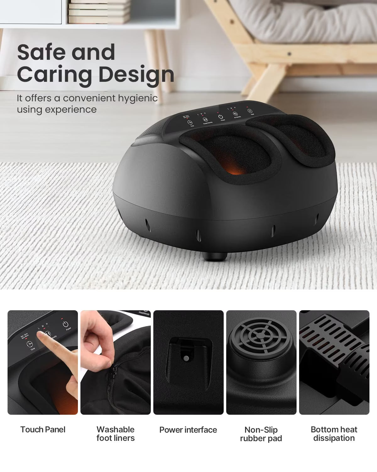 RENPHO Foot Massager Machine with Heat Shiatsu Massage