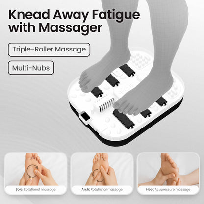 MaxKare Collapsible Foot Spa with Massager and Heat, Foot Spa Massager with Bubble Heat, Black