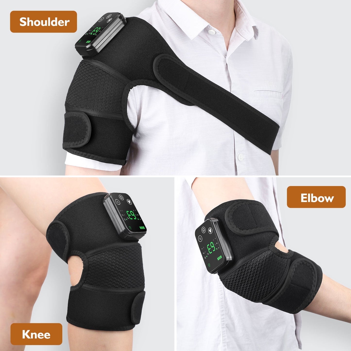 Comfytemp Cordless Knee Massager with Heat Vibration