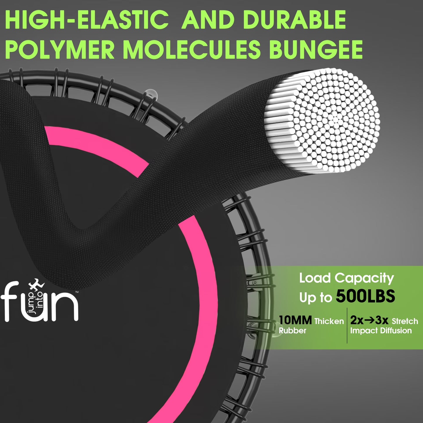 40 Inch Foldable Mini Trampoline Fitness Rebounder
