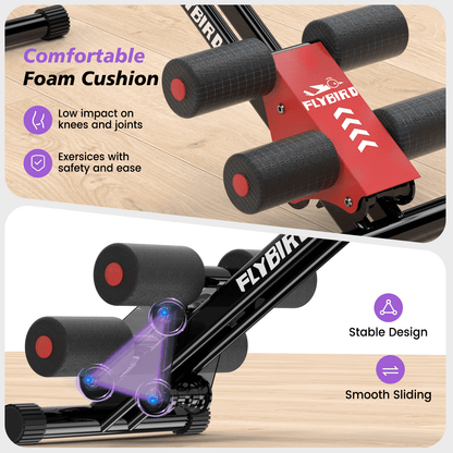 FLYBIRD Adjustable Ab Workout Equipment Foldable