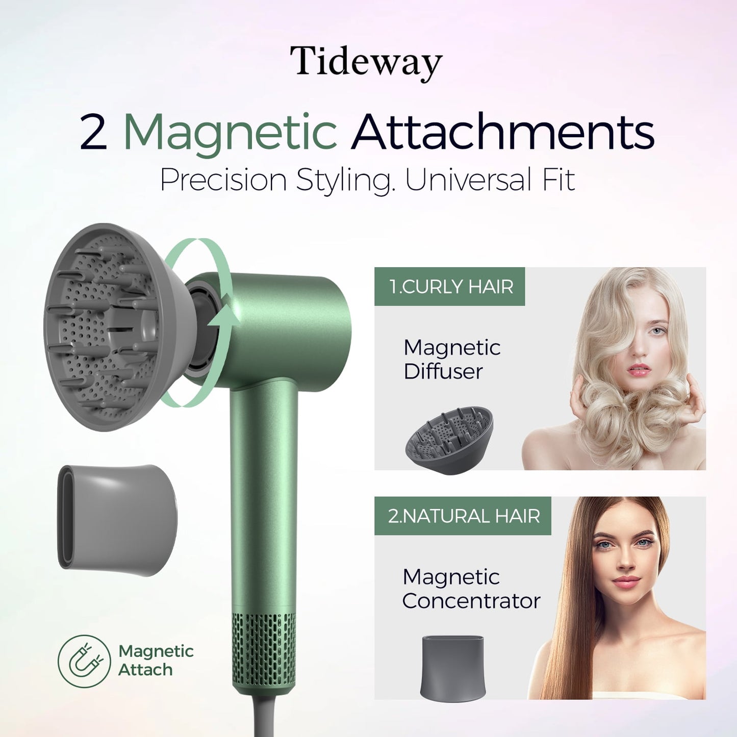 Tideway H11 Hair Dryer with Diffuser Black