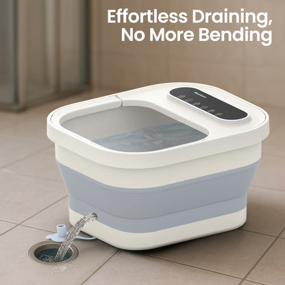 MaxKare Collapsible Foot Spa Bath with Heat Massage
