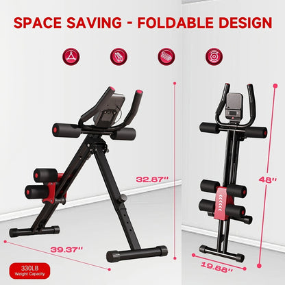 FLYBIRD Adjustable Ab Workout Equipment Foldable