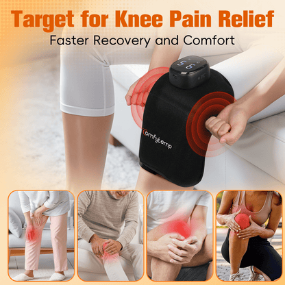 Comfytemp Cordless Knee Massager with Heat Vibration