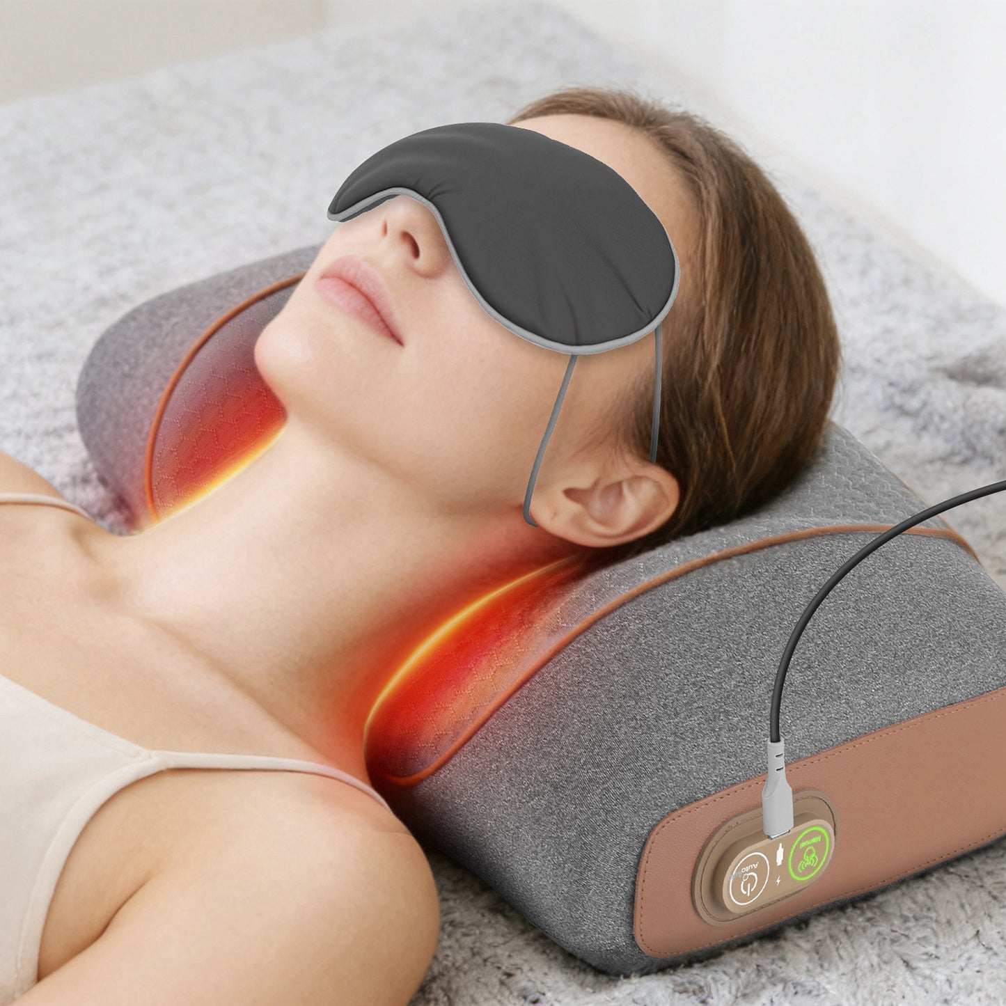 3-in-1 Neck Massager Pillow with Heat Compression