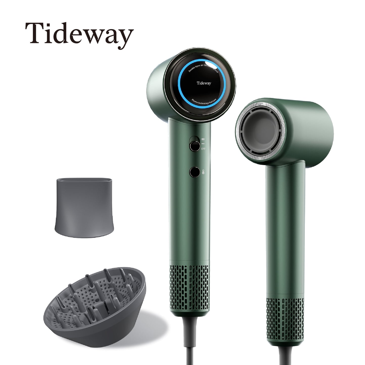 Tideway H11 Hair Dryer with Diffuser Black