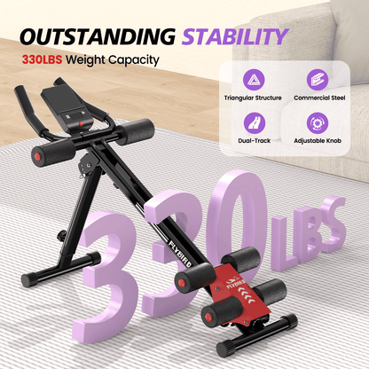 FLYBIRD Adjustable Ab Workout Equipment Foldable