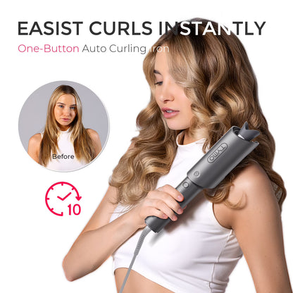 TYMO CURLPRO Automatic Curling Iron 1 Inch Gray