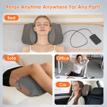3-in-1 Neck Massager Pillow with Heat Compression