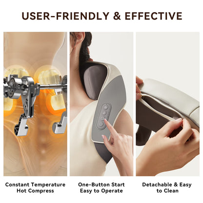 Shiatsu Back Shoulder and Neck Massager with Heat