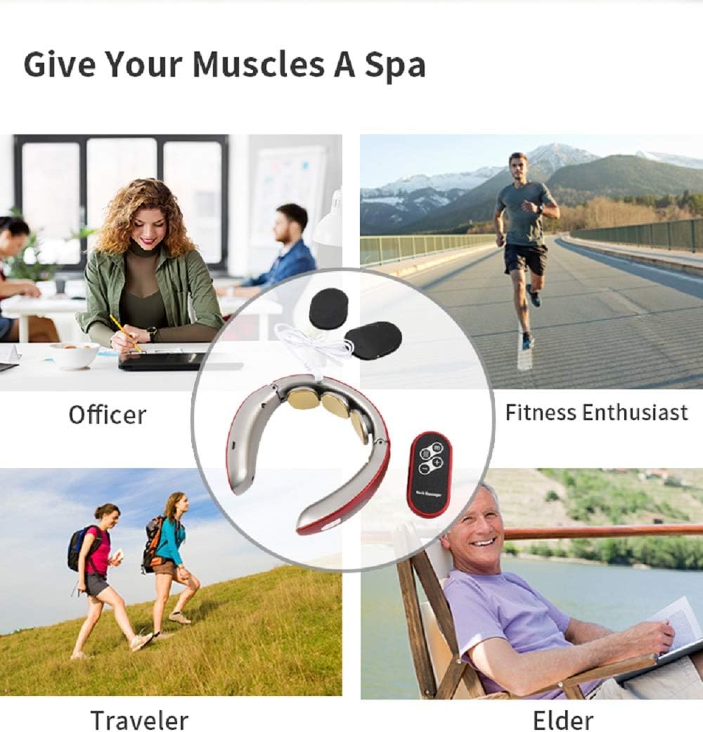 Portable Neck Massager with Heat 15 Level Massage