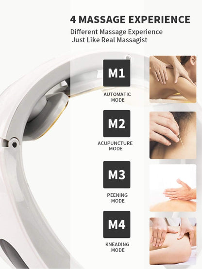 Portable Neck Massager with Heat 15 Level Massage