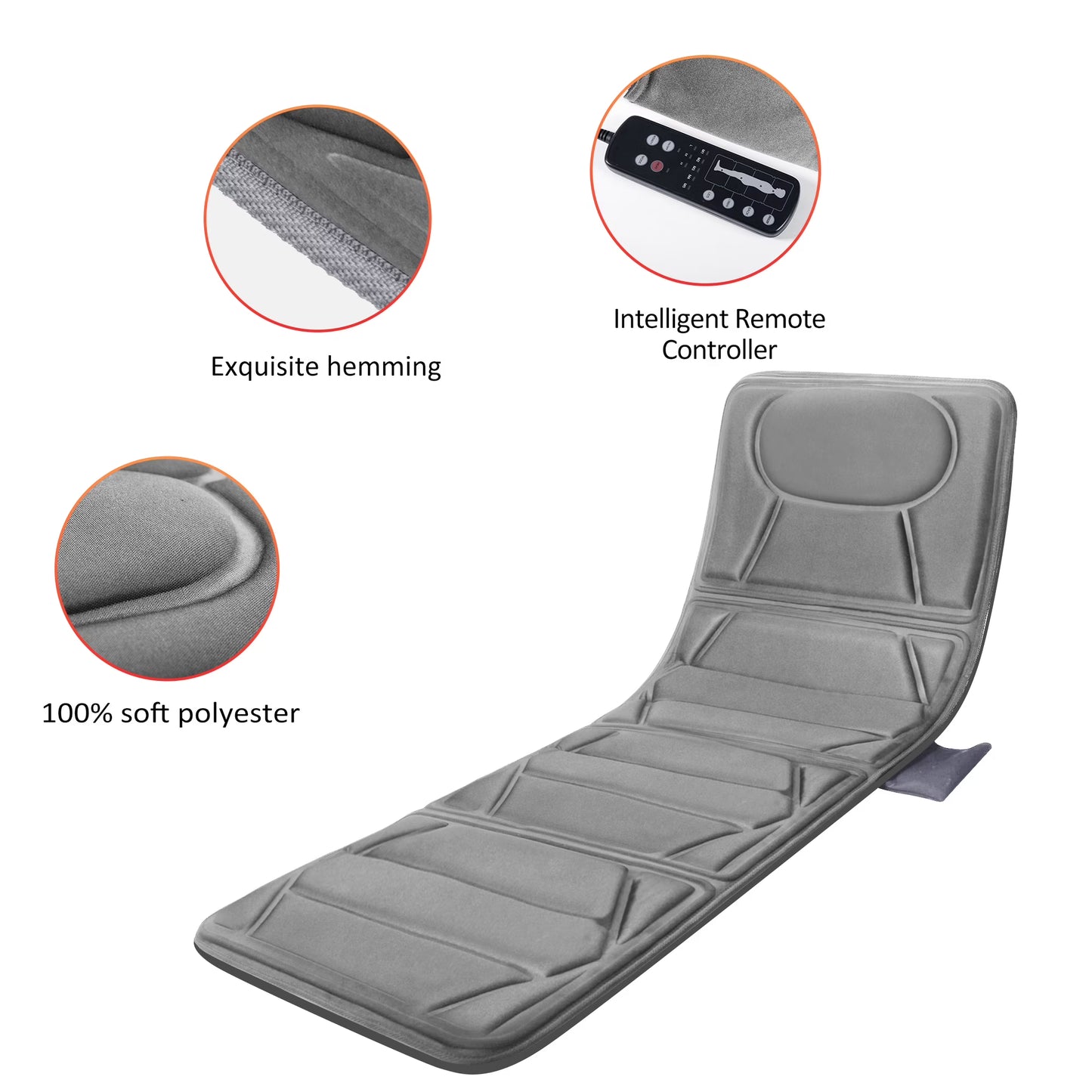 Snailax Full Body Massage Mat with Heat Portable