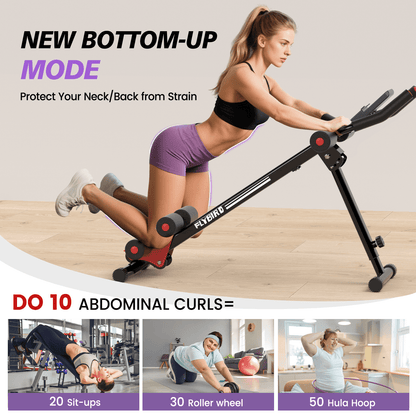 FLYBIRD Adjustable Ab Workout Equipment Foldable