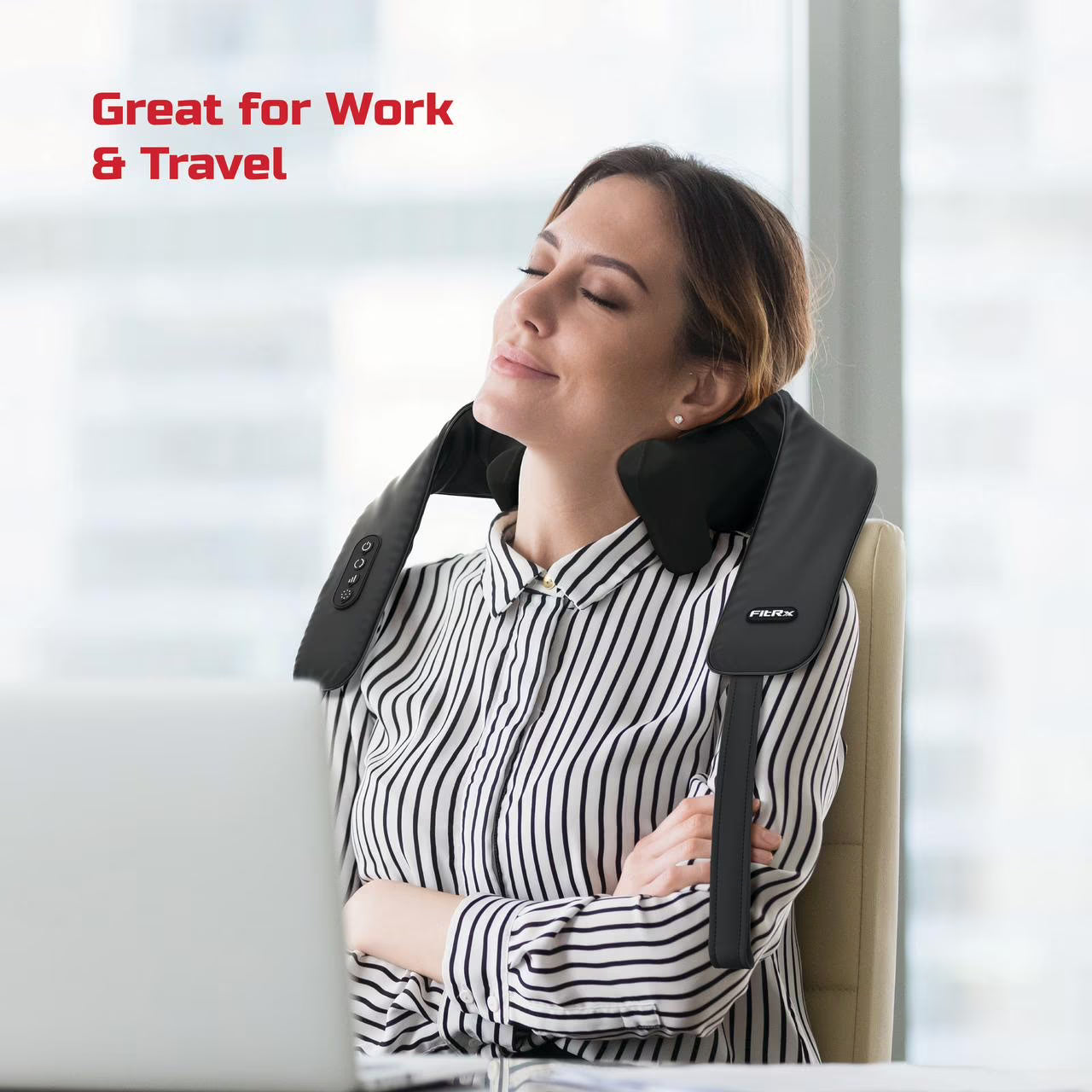 FitRx Shiatsu Pro Neck and Back Massager Heated