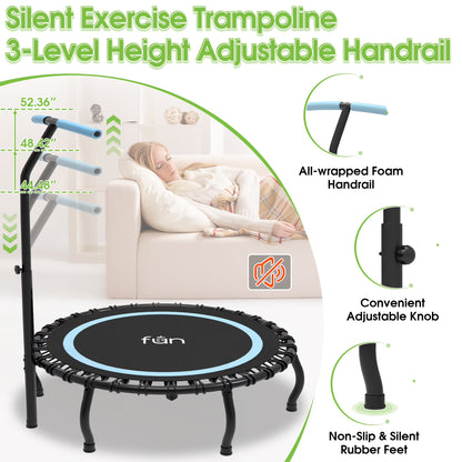 40 Inch Foldable Mini Trampoline Fitness Rebounder