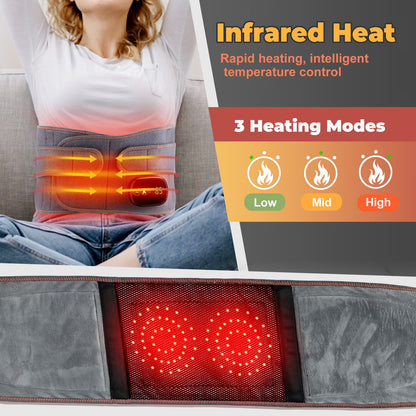Flaremore Cordless Heating Pad with Massager