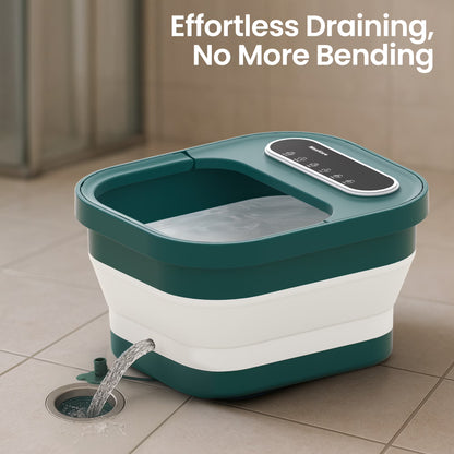 MaxKare Collapsible Foot Spa Bath with Heat Massage