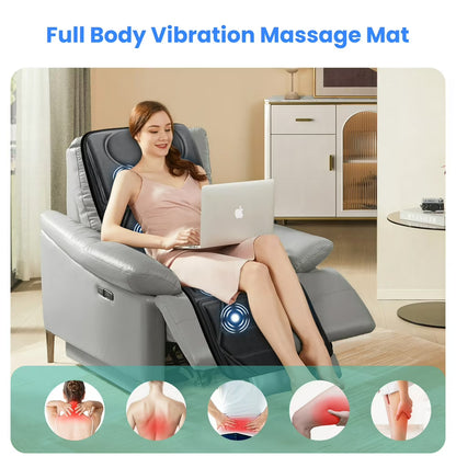 Snailax Full Body Massage Mat with Heat Portable