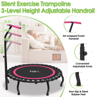 40 Inch Foldable Mini Trampoline Fitness Rebounder