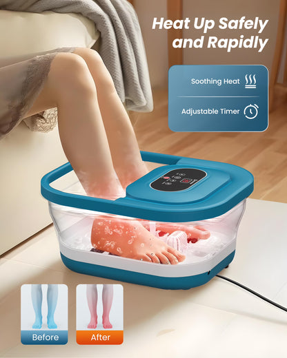 Comfier Foot Spa Bath Massager with Heat Collapsible