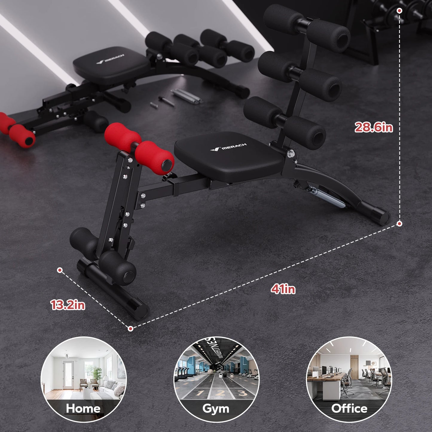 RICAN Vibration Plate Exercise Machine with Bands