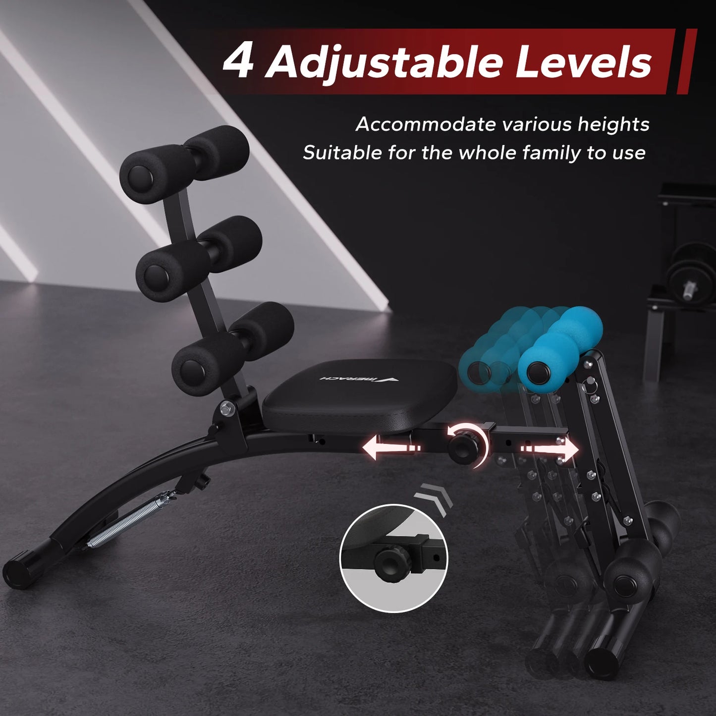 RICAN Vibration Plate Exercise Machine with Bands