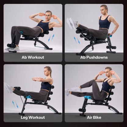 RICAN Vibration Plate Exercise Machine with Bands