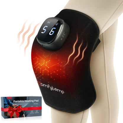 Comfytemp Cordless Knee Massager with Heat Vibration