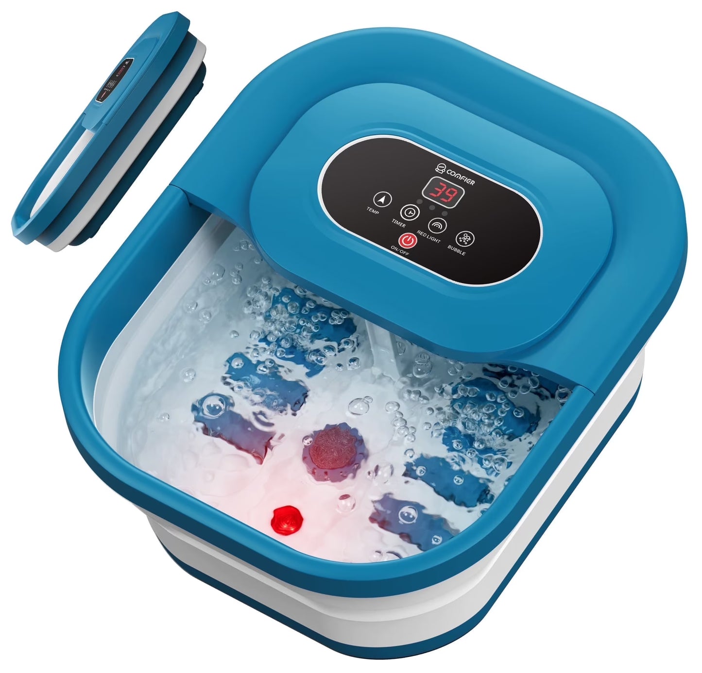 Comfier Foot Spa Bath Massager with Heat Collapsible