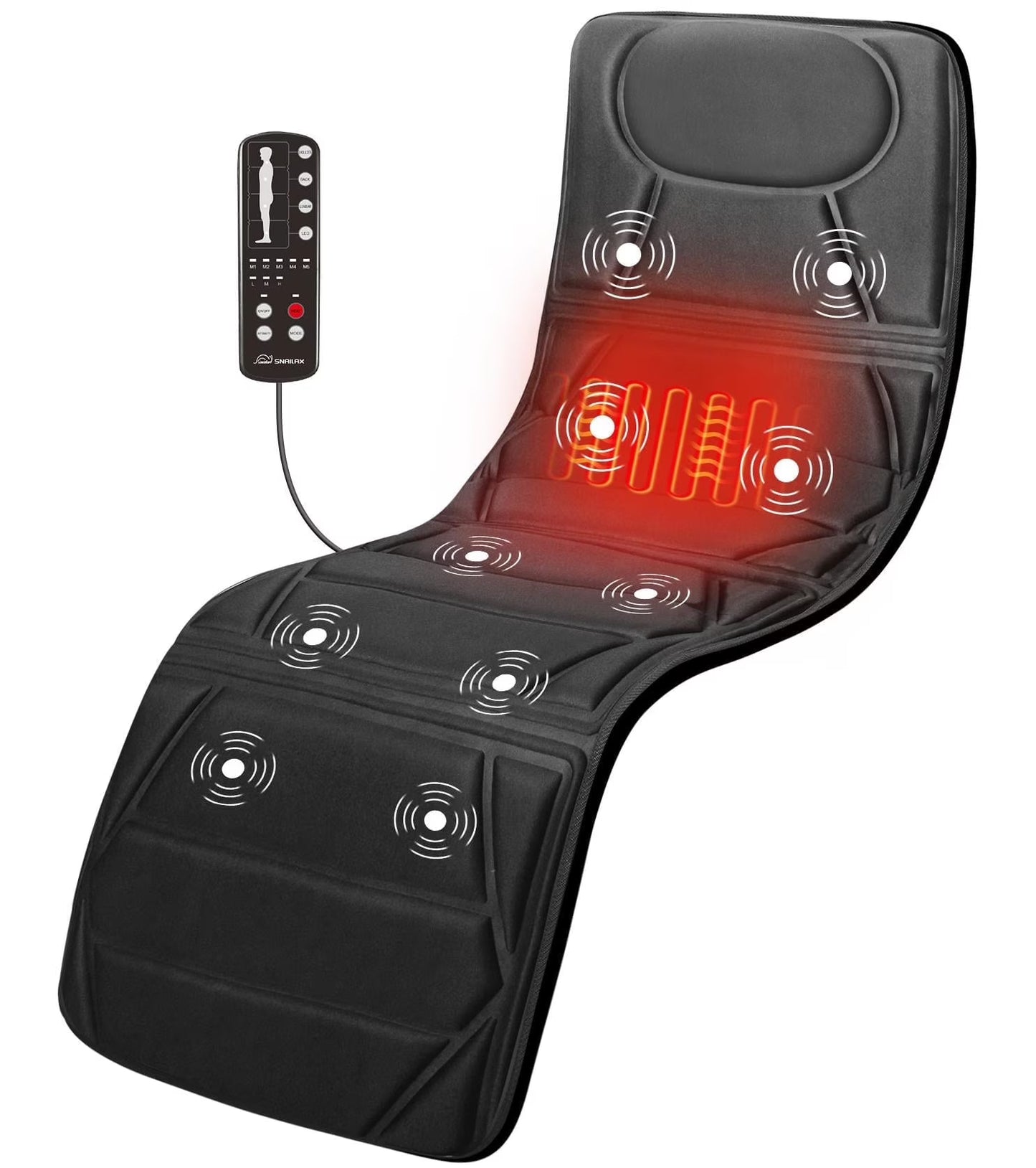 Snailax Full Body Massage Mat with Heat Portable