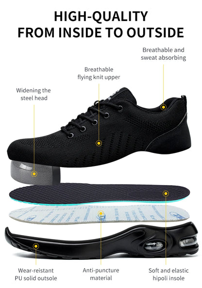 Air Cushion Safety Sneakers