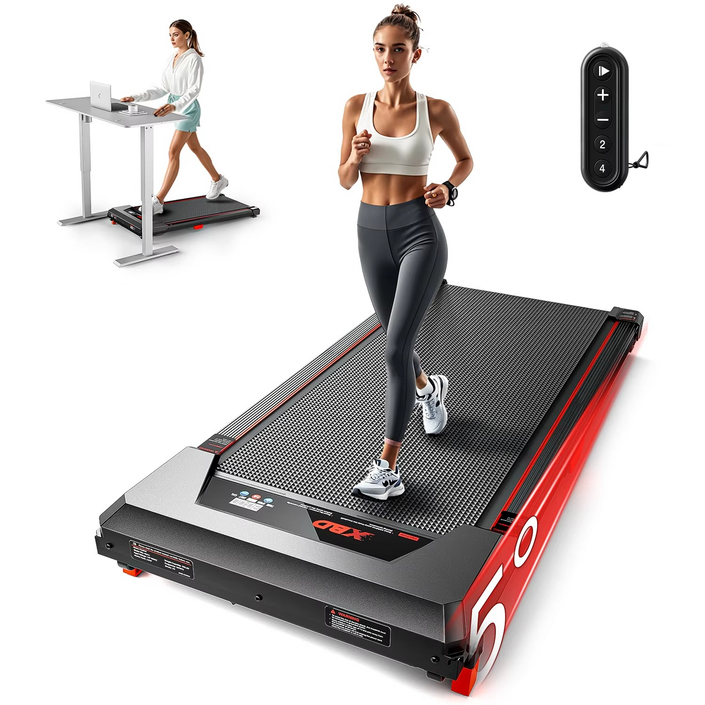 XBD Portable Incline Walking Pad Under Desk Treadmill