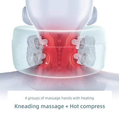 2 in 1 Portable Neck Massager U Shaped Pillow