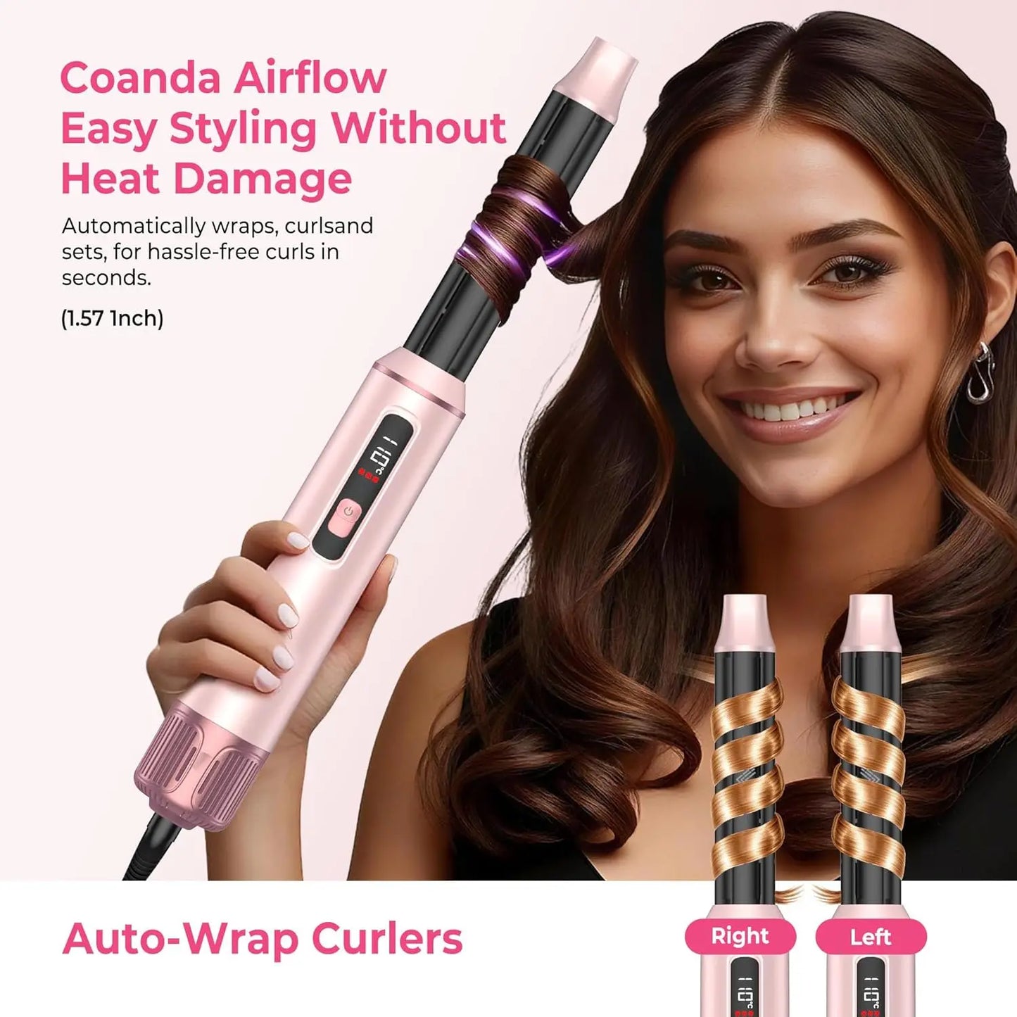5 in 1 Hot Air Styler Brush with Auto Curler