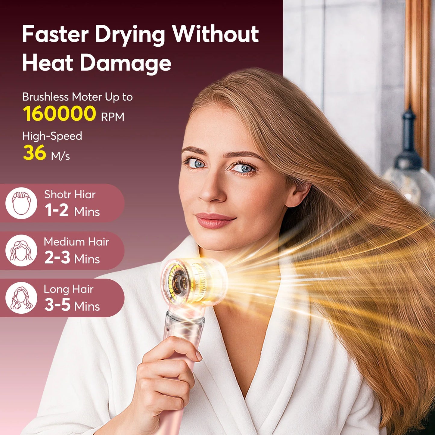 5 in 1 Hot Air Styler Wrap with Auto Curlers