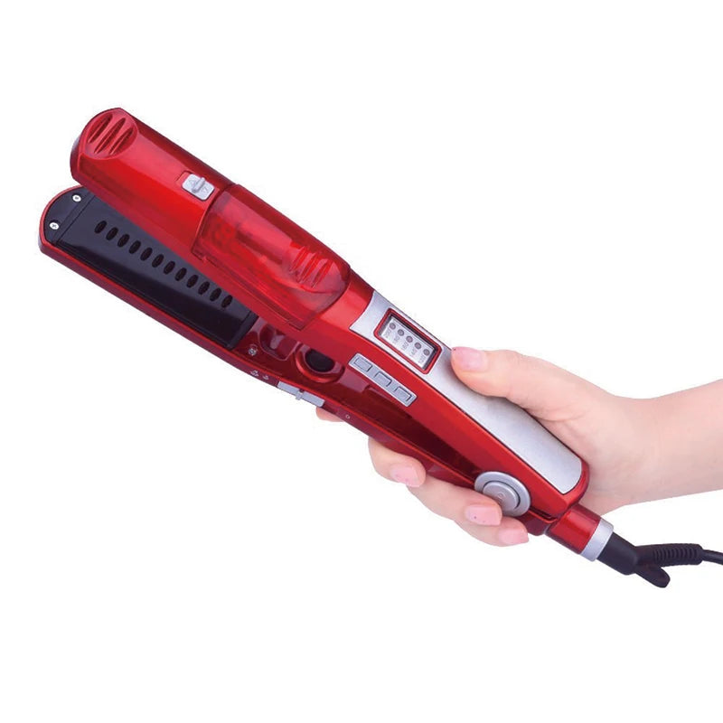 Professional Steam Hair Straightener 2 in 1 Flat Iron