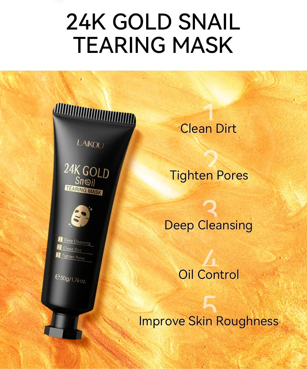 24K Gold Sakura Mask